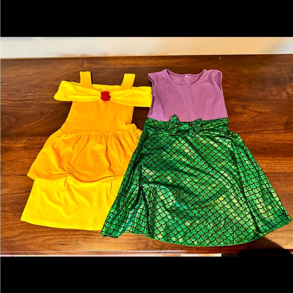 Yellow and Green Kids Costume Set